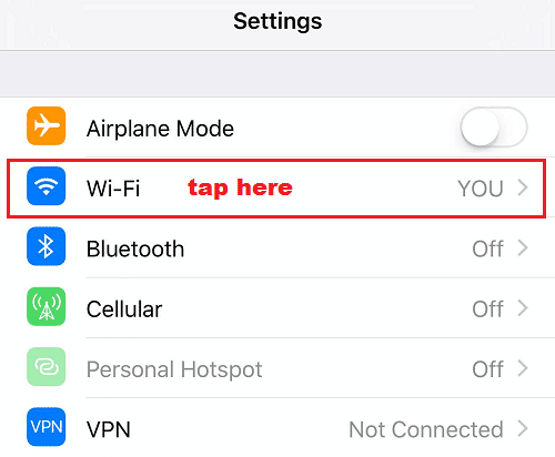 Cách chỉnh dns server trên thiết bị iOS