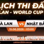 Hà Lan vs Nhật Bản 15/06 và bài kiểm tra chiến thuật